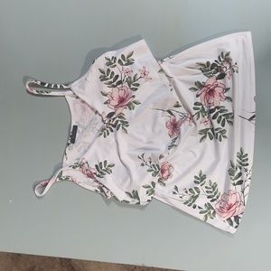 First love tiered floral top straps